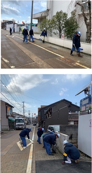 2月度 感謝の一斉清掃 ~ 金沢市森山地内 現場周辺